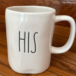 NEW Rae Dunn His Cup / Mug by Magenta